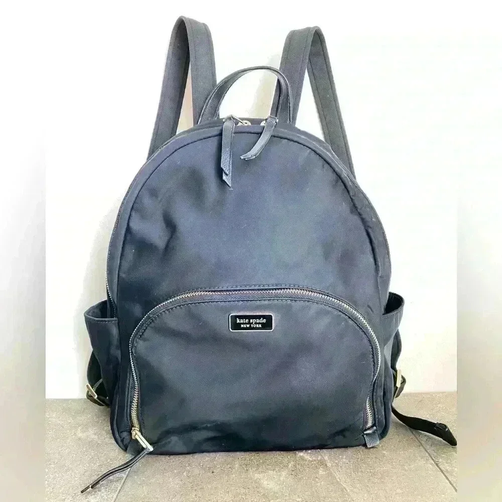 Kate Spade New York Dawn Large Black Nylon Backpack